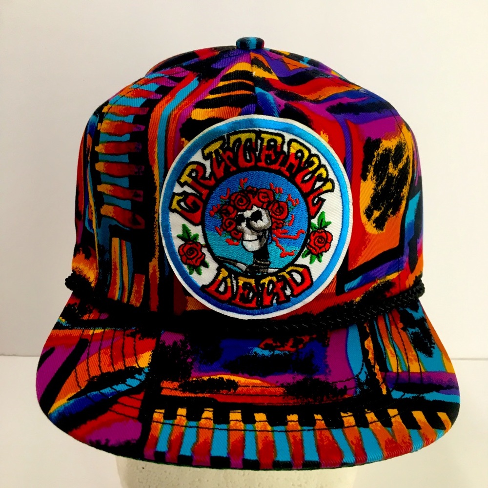 Vtg 90s Grateful Dead San Sun Hippie SnapBack Hat